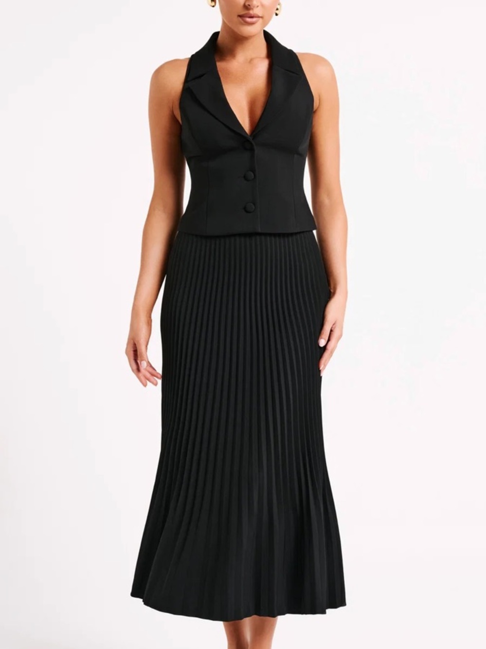 Meshki Vest and Skirt Set